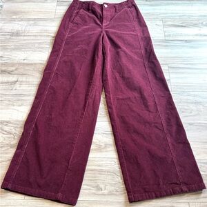 Celebrity Pink Corduroy Pants in Maroon Port